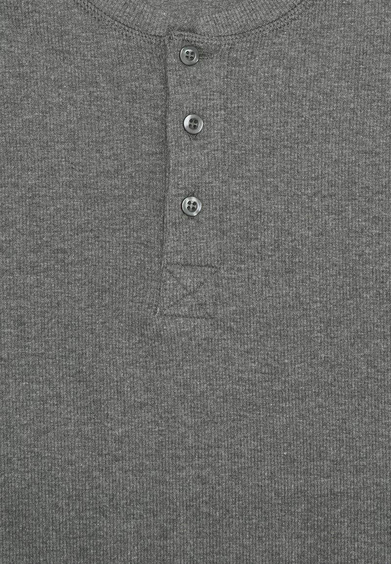 Pier One Uomo LOUNGE HENLEY TEE - Maglia Del Pigiama - Mottled Dark Grey - immagine 6