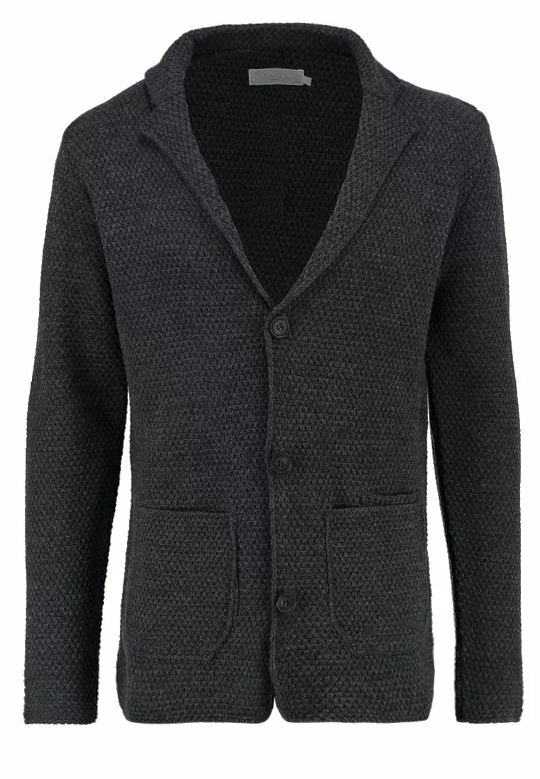 Pier One Uomo Cardigan - Mottled Dark Grey - immagine 6