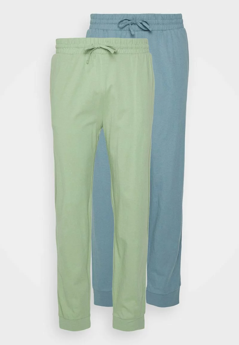Pier One Uomo 2 PACK - Pantaloni Del Pigiama - Blue/light Green
