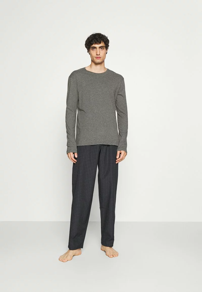 Pier One Uomo Pigiama - Black/mottled Dark Grey