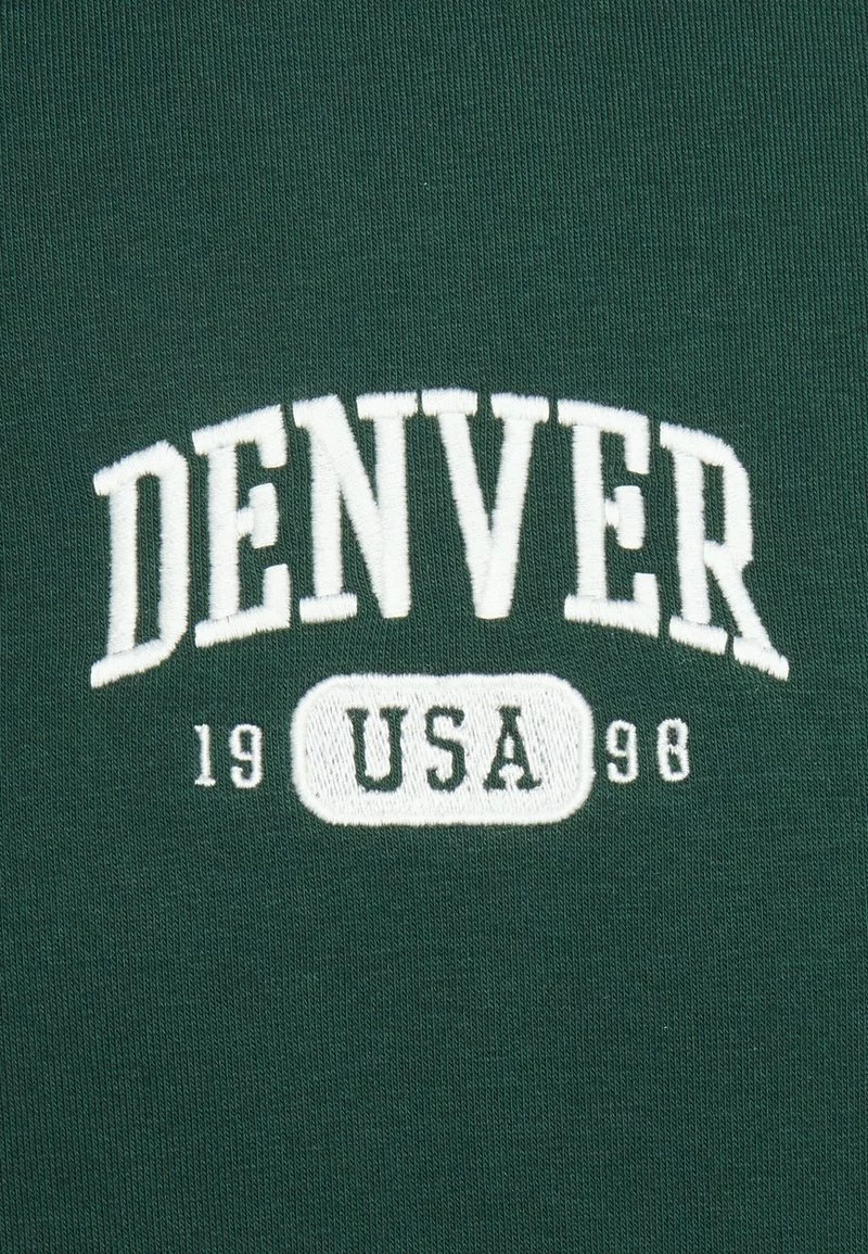Pier One Uomo DENVER COLLEGE HOODIE - Felpa - Green - immagine 3