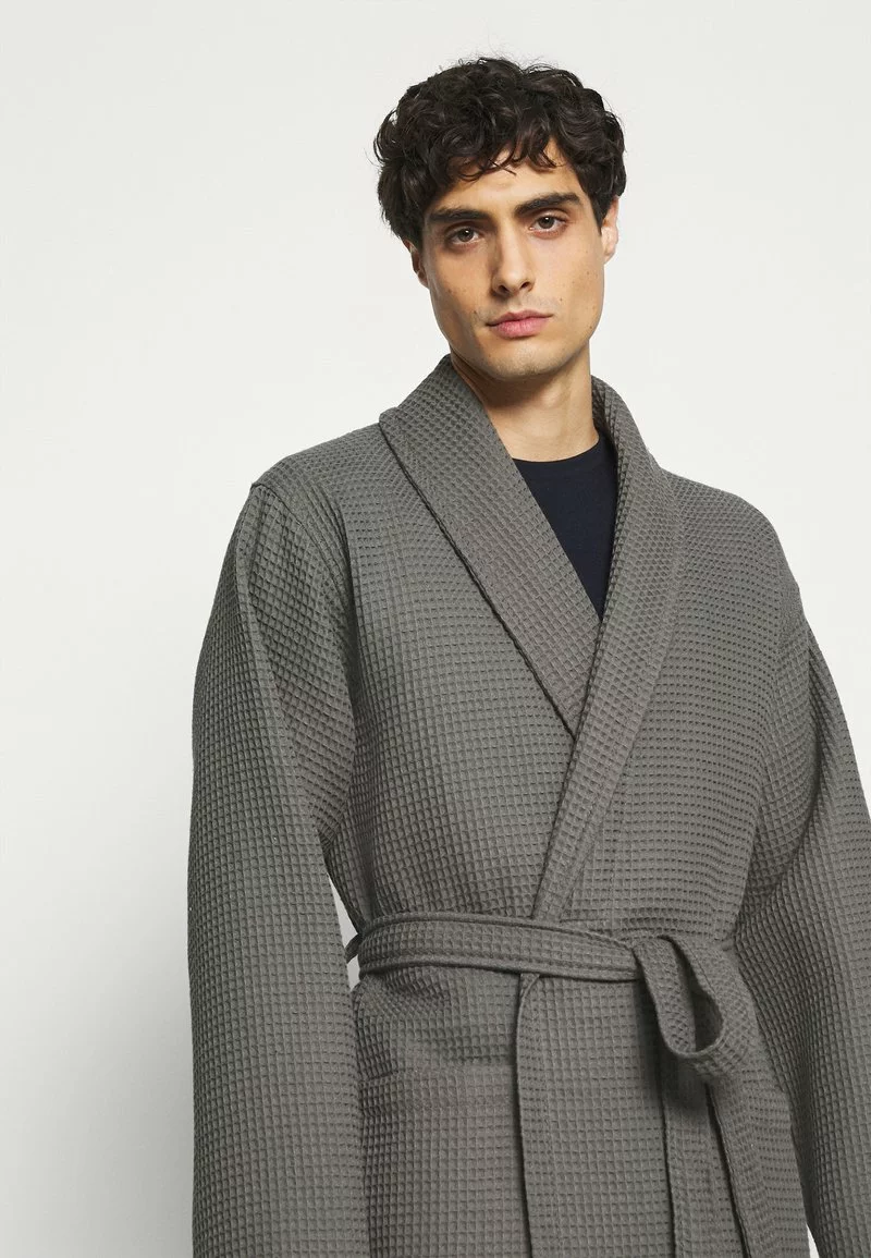 Pier One Uomo Accappatoio - Dark Grey - immagine 5