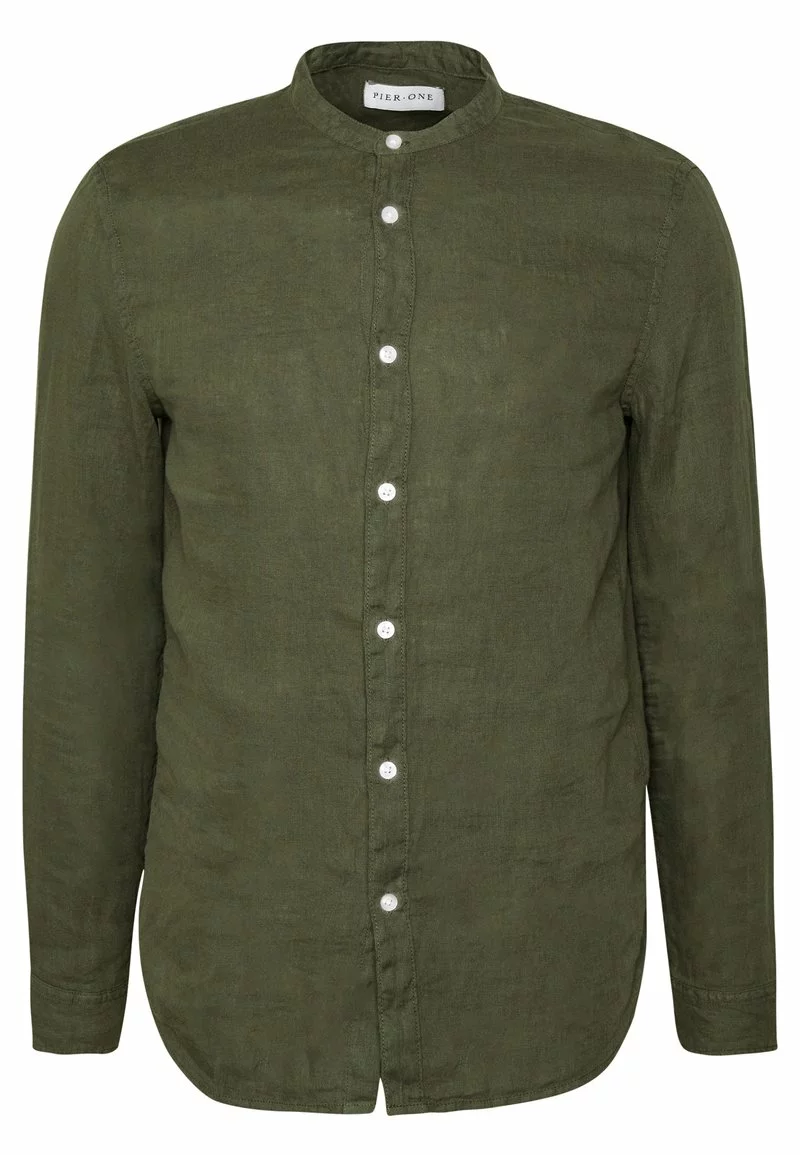 Pier One Uomo Camicia - Olive - immagine 5