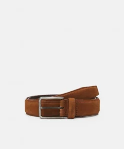 Pier One LEATHER UNISEX - Cintura - Cognac