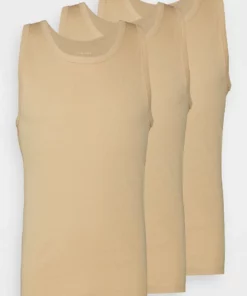 Pier One Uomo 3 PACK - Maglietta Intima - Beige