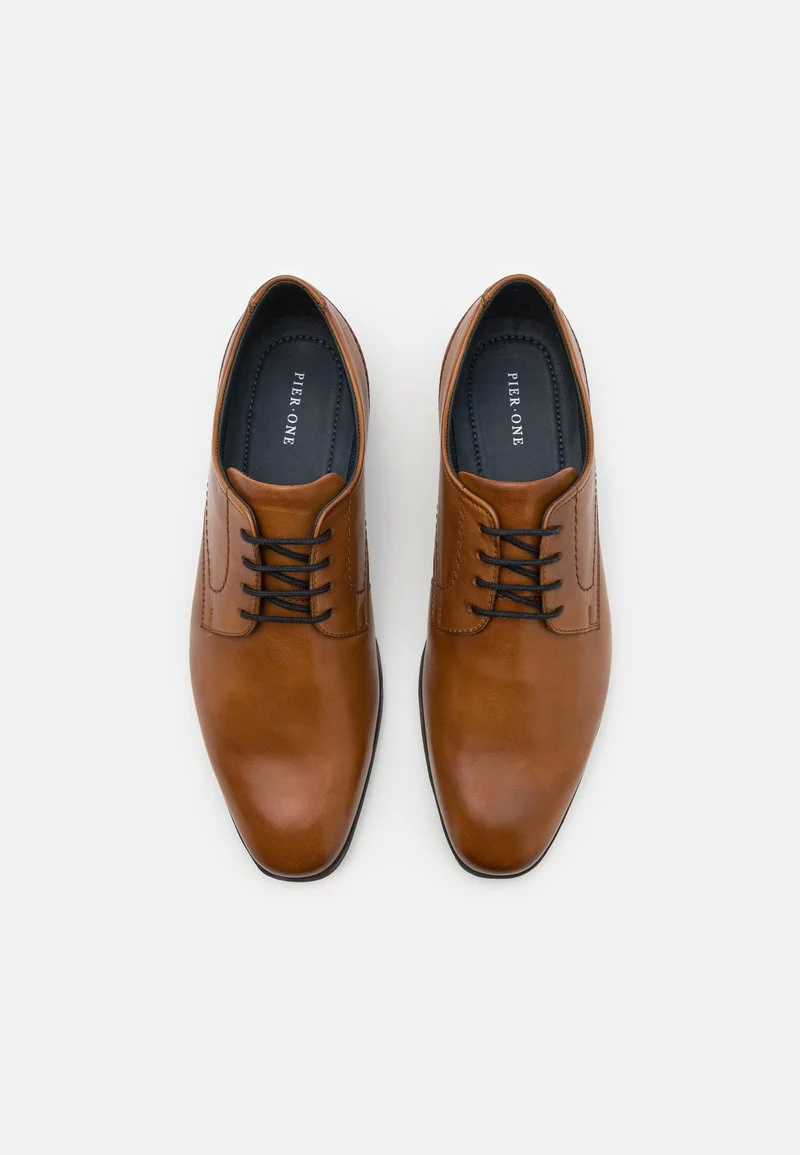 Pier One Uomo LEATHER - Stringate - Cognac - immagine 4