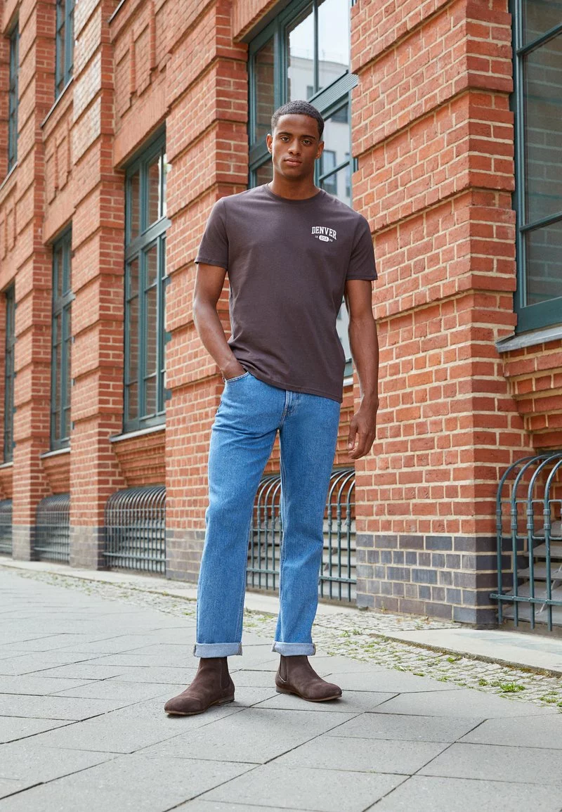 Pier One Uomo GRAPHIC T-SHIRT - T-shirt Con Stampa - Brown