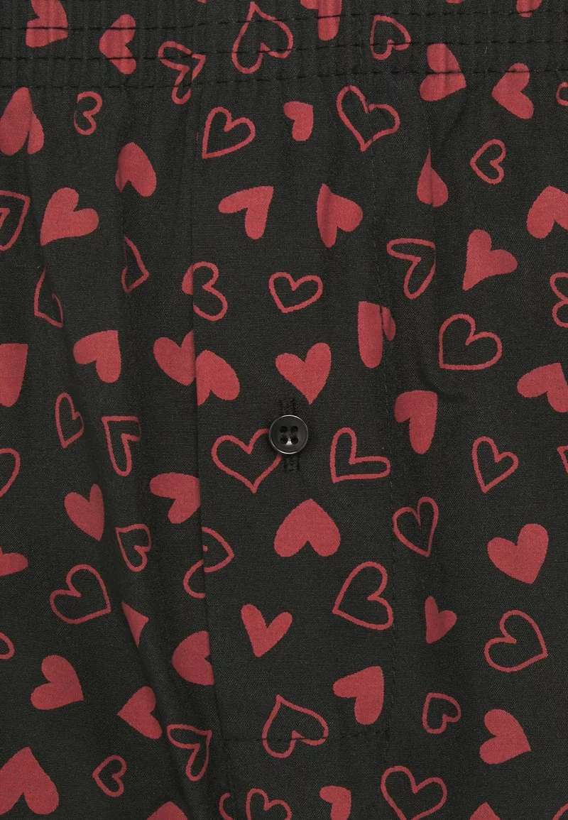 Pier One Uomo 2 PACK VALENTINES BOXER - Boxer - Black/red - immagine 4