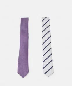Pier One Uomo 2 PACK - Cravatta - Off-white/mauve