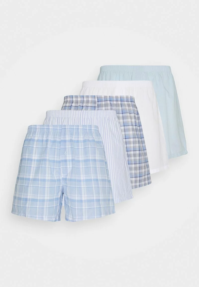 Pier One Uomo 5 PACK - Boxer - Light Blue/white - immagine 5