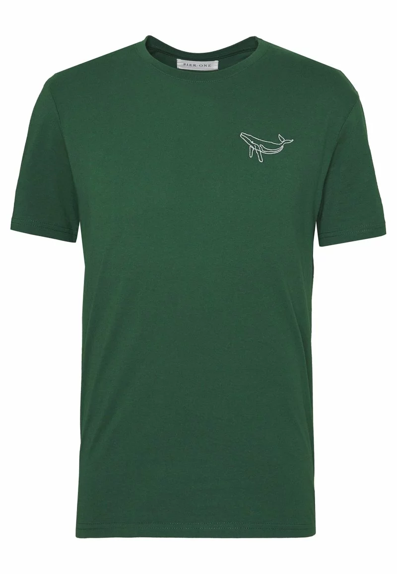 Pier One Uomo T-shirt Con Stampa - Dark Green - immagine 4