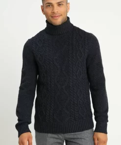 Pier One Uomo Maglione - Mottled Dark Blue