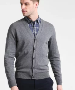 Pier One Uomo Cardigan - Dark Grey Melange