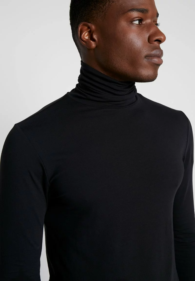 Pier One Uomo Maglietta A Manica Lunga - Black - immagine 5