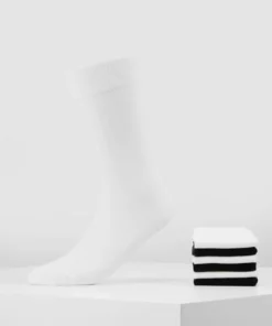 Pier One Uomo 7 PACK - Calze - White/black