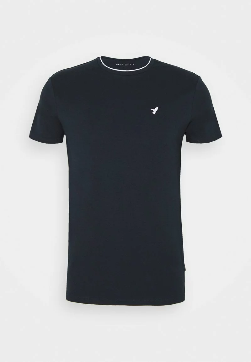 Pier One Uomo T-shirt Basic - Dark Blue - immagine 5