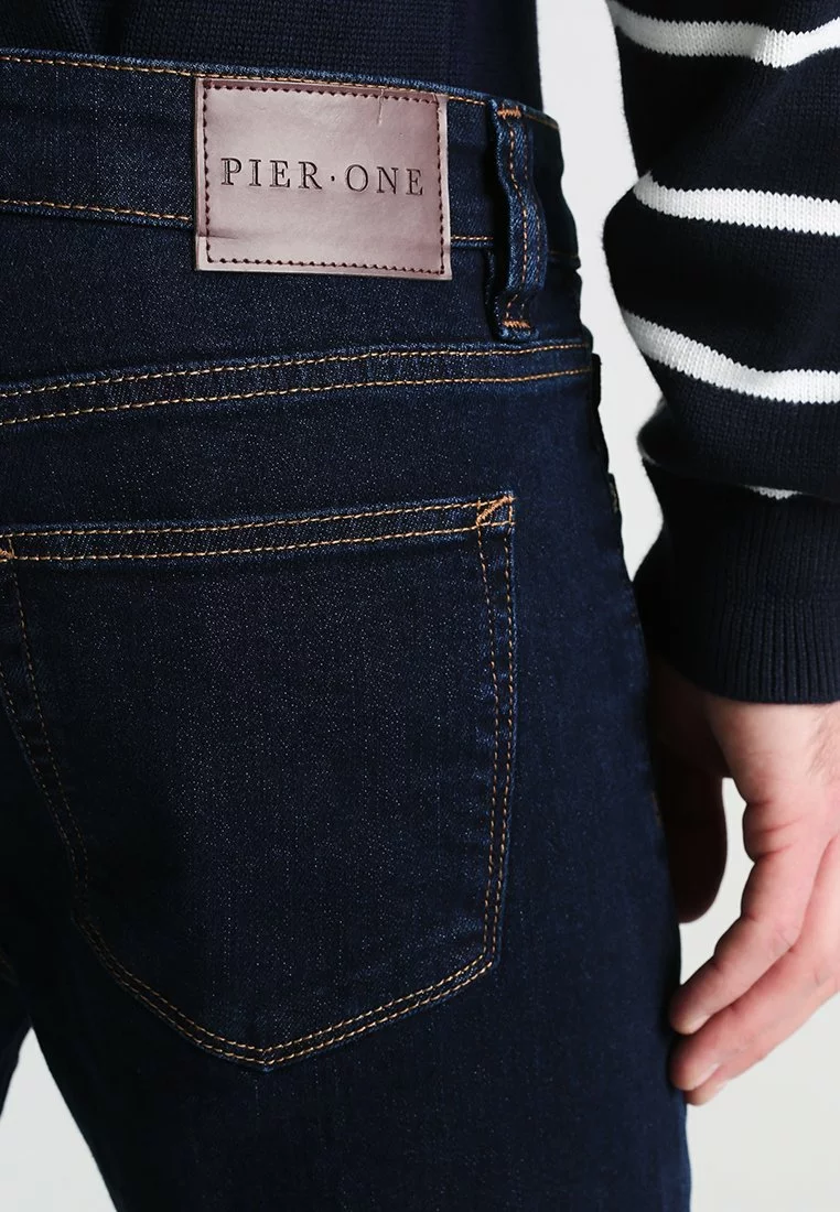 Pier One Uomo BASIC - Jeans A Sigaretta - Rinsed - immagine 5