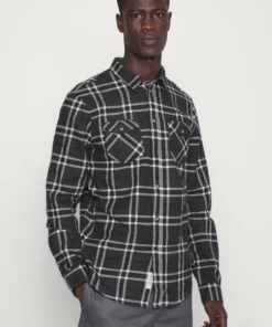 Pier One Uomo Camicia - Mottled Dark Grey