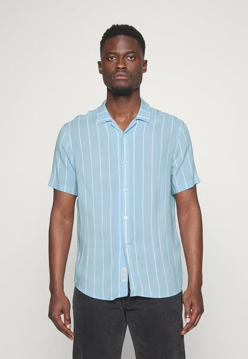 Pier One Uomo Camicia - Light Blue