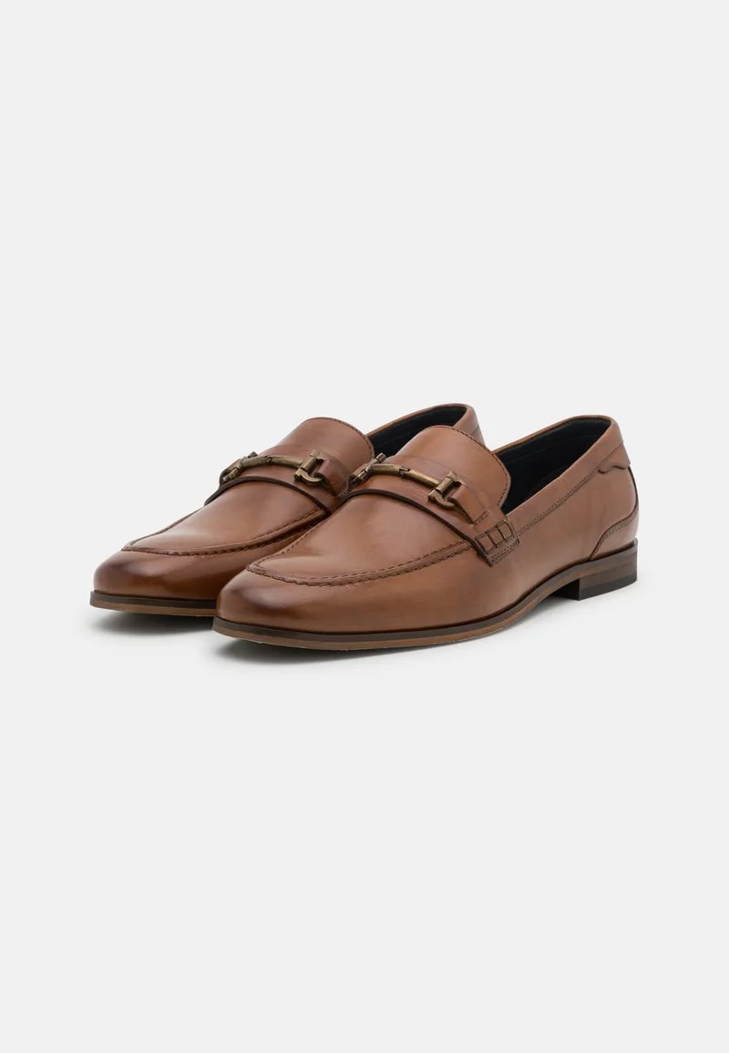 Pier One Uomo LEATHER - Scarpe Senza Lacci - Cognac - immagine 4