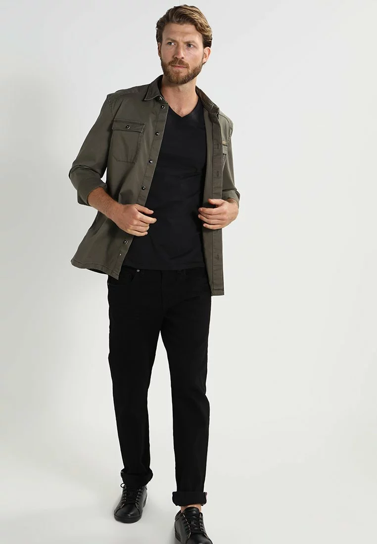 Pier One Uomo 2 PACK - T-shirt Basic - Black - immagine 2