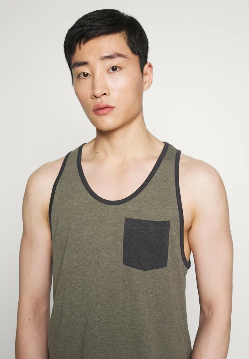 Pier One Uomo Top - Mottled Olive - immagine 4