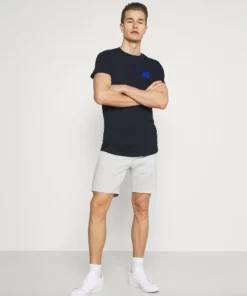 Pier One Uomo 2 PACK - Shorts - Mottled Light Grey/dark Blue