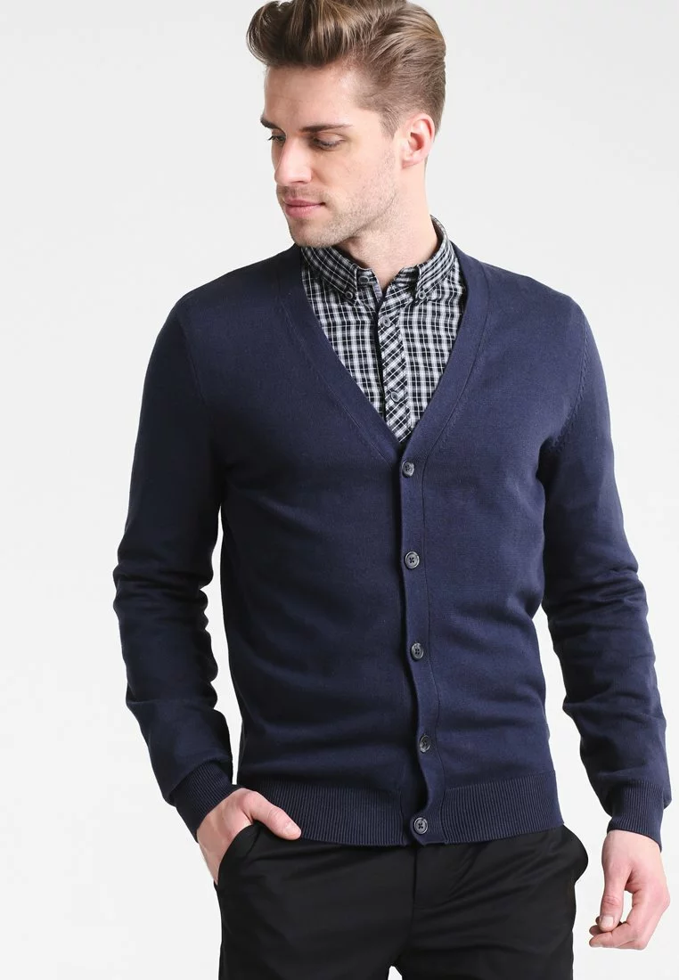 Pier One Uomo Cardigan - Dark Blue