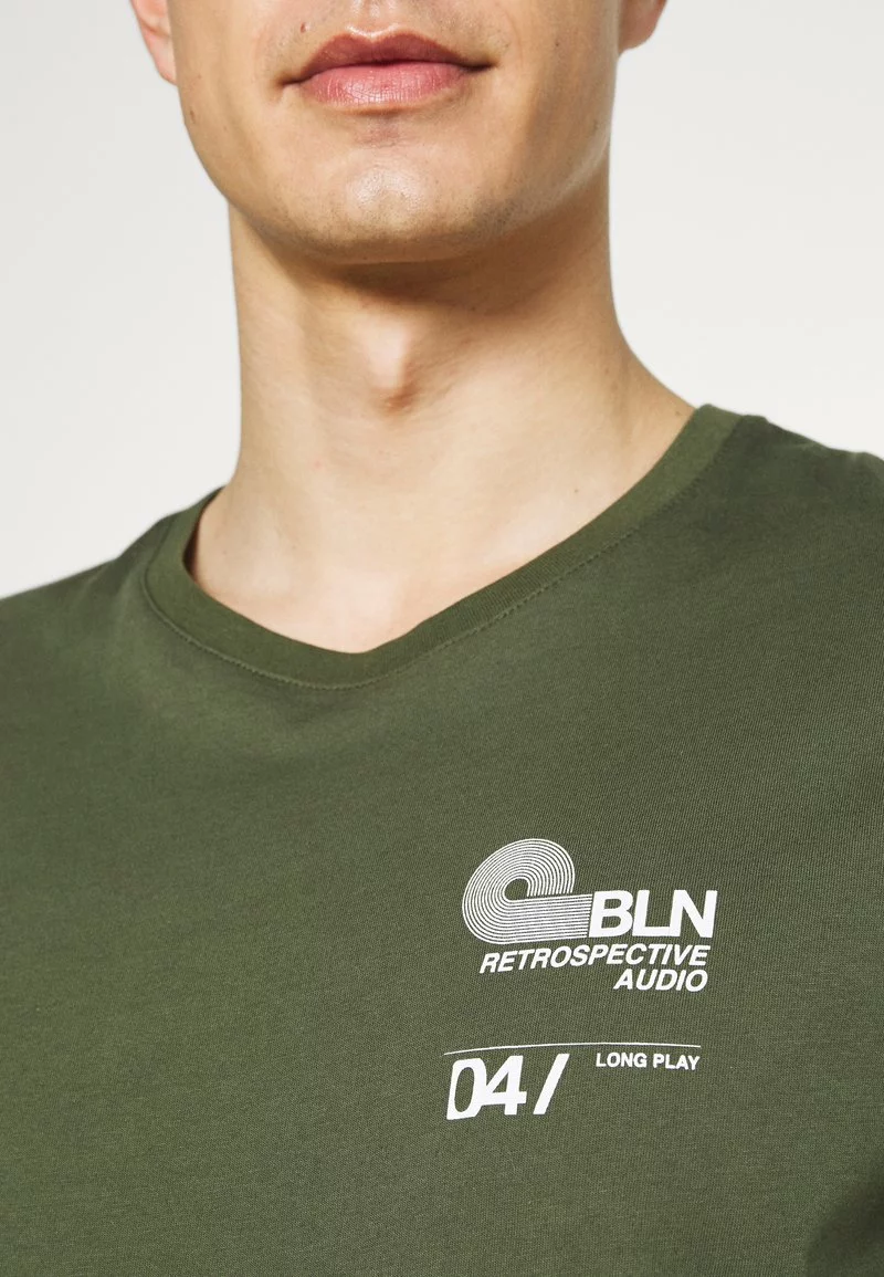 Pier One Uomo T-shirt Con Stampa - Green - immagine 5