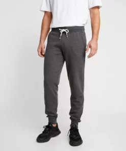 Pier One Uomo Pantaloni Sportivi - Mottled Dark Grey