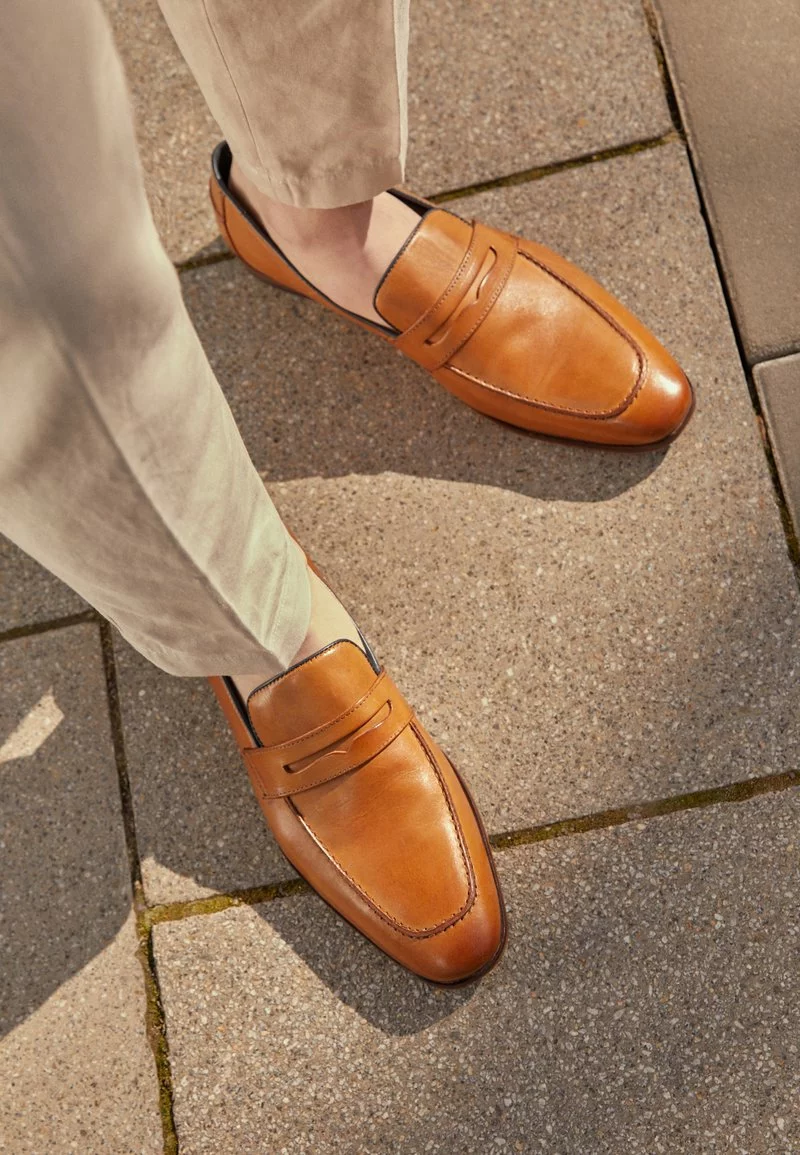 Pier One Uomo LEATHER - Mocassini Eleganti - Camel - immagine 3