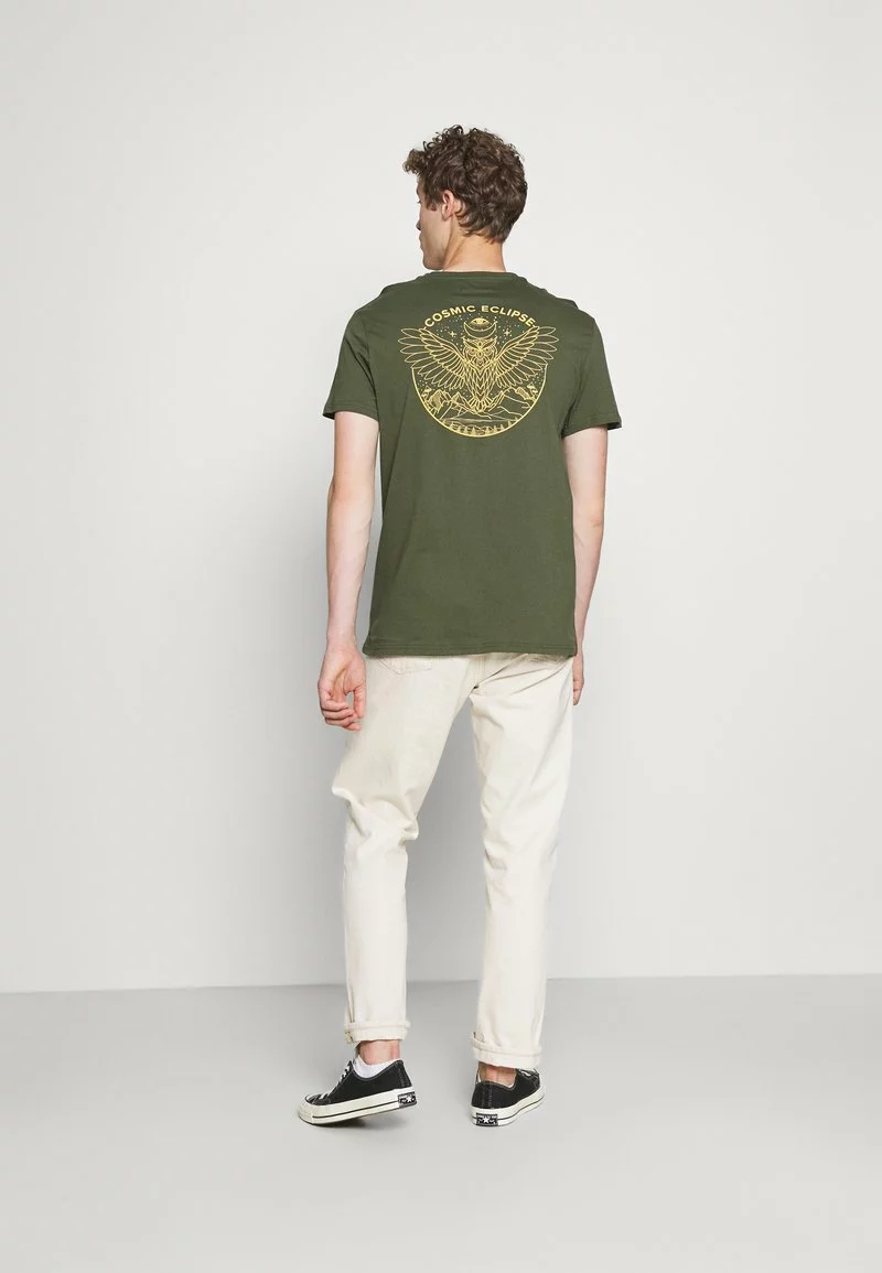 Pier One Uomo T-shirt Con Stampa - Olive - immagine 3