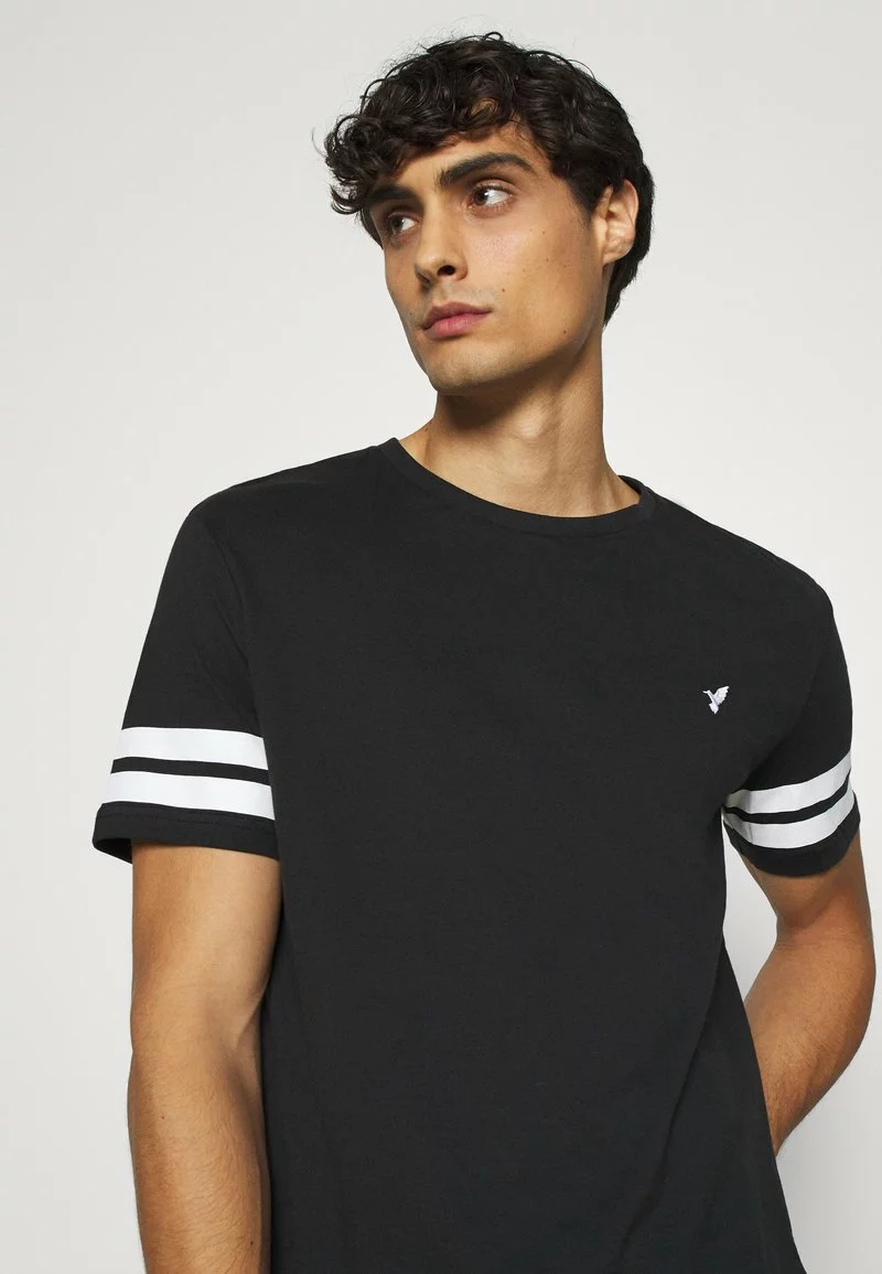 Pier One Uomo T-shirt Con Stampa - Black - immagine 6