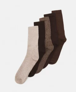 Pier One Uomo 5 PACK - Calze - Brown