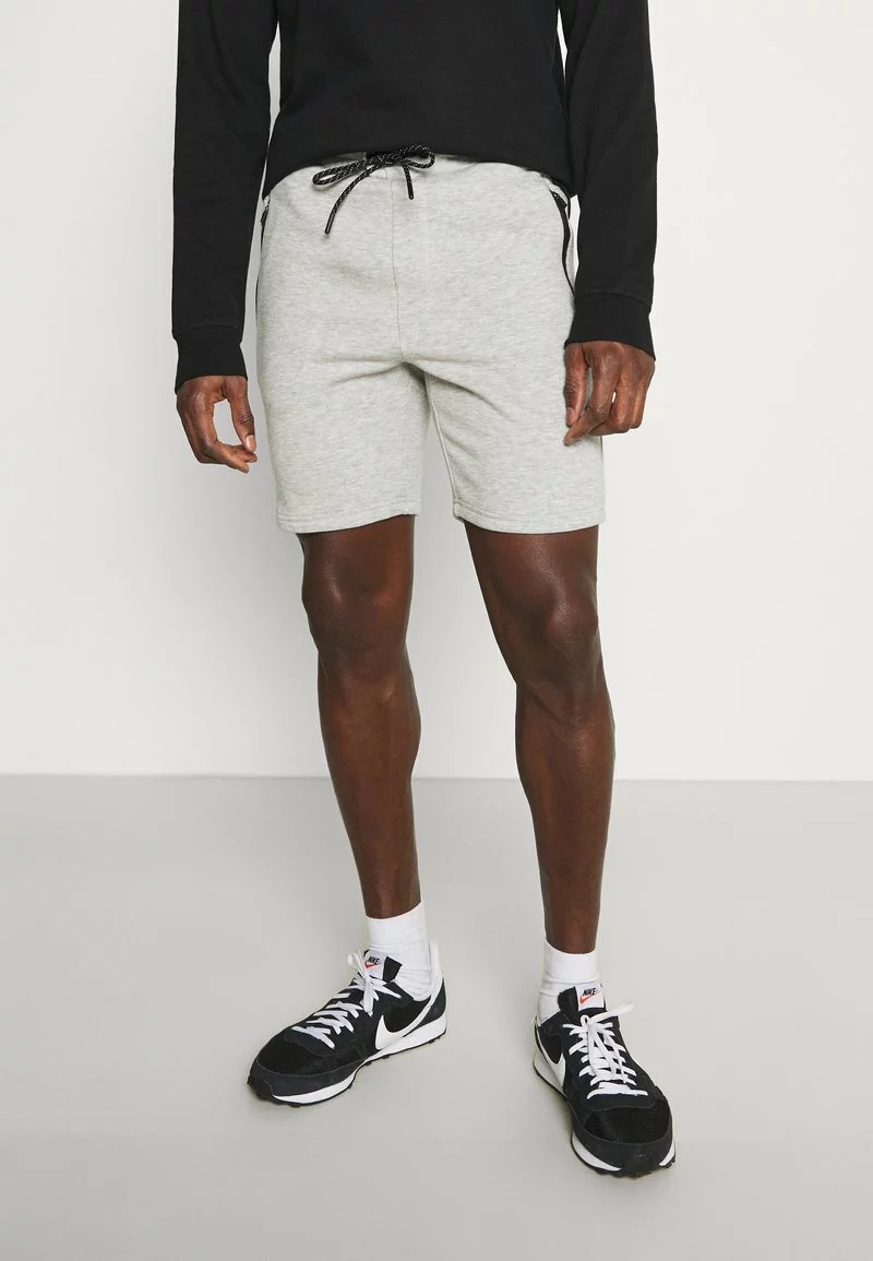 Pier One Uomo Shorts - Mottled Light Grey