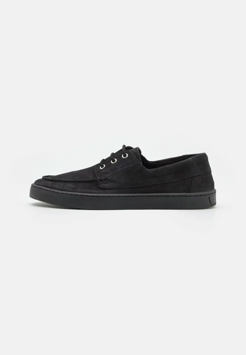 Pier One Uomo LEATHER - Sneakers Basse - Black