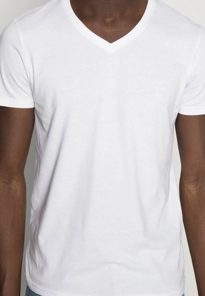 Pier One Uomo 5 PACK - T-shirt Basic - White - immagine 5