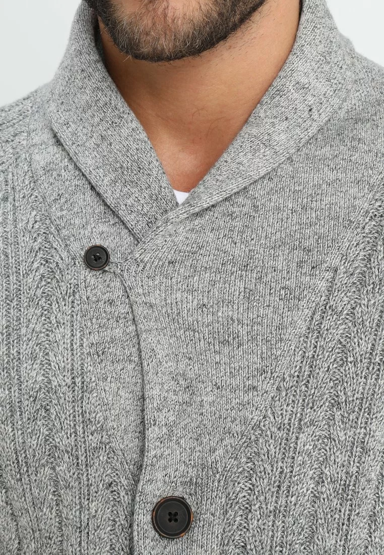 Pier One Uomo Cardigan - Mottled Dark Grey - immagine 4