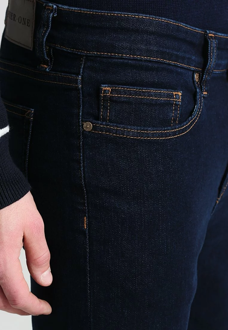 Pier One Uomo BASIC - Jeans A Sigaretta - Rinsed - immagine 4