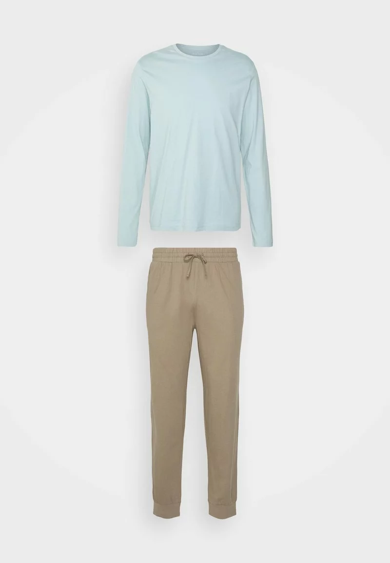 Pier One Uomo Pigiama - Light Blue/ Taupe
