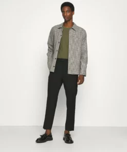 Pier One Uomo 3 PACK - Maglietta A Manica Lunga - Black/dark Grey/olive