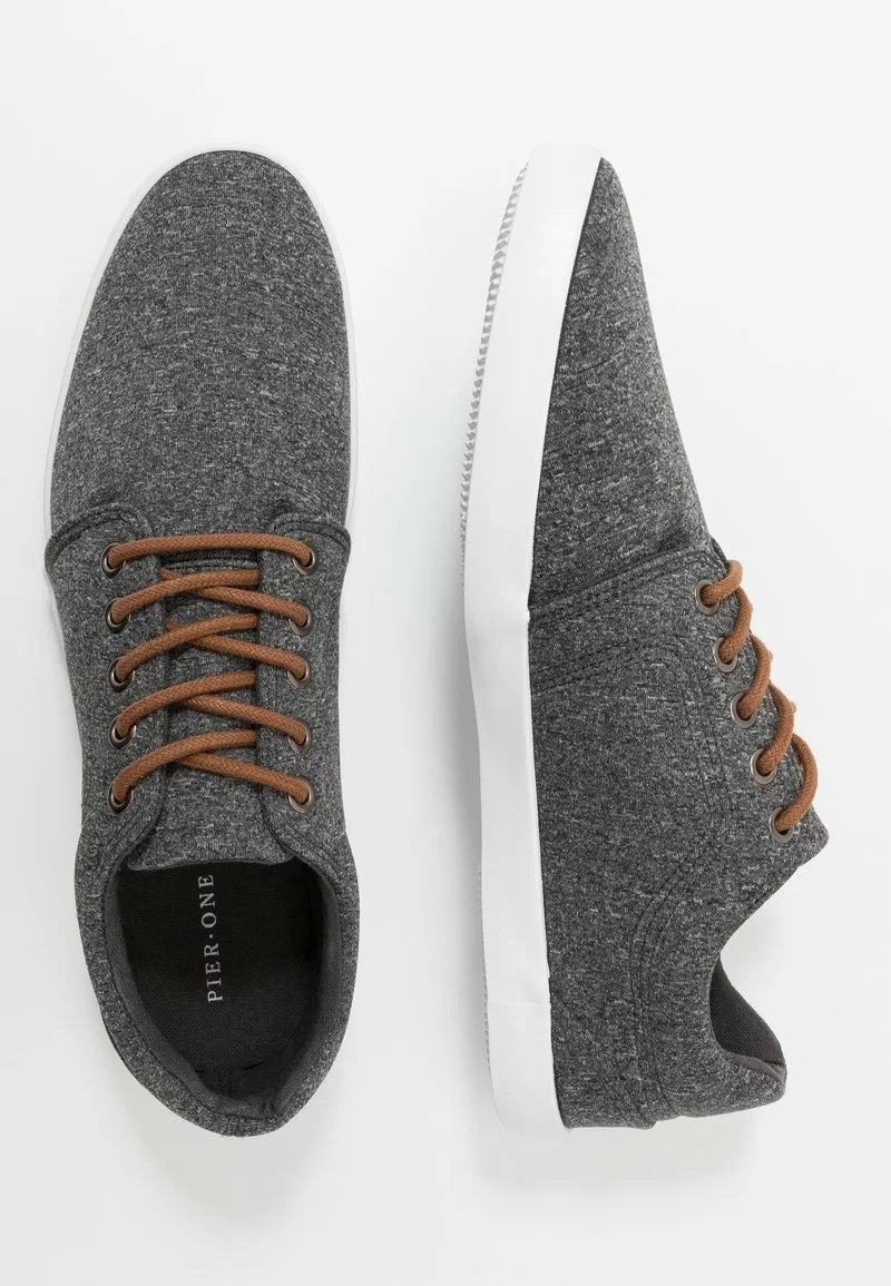 Pier One Uomo Sneakers Basse - Dark Gray - immagine 2