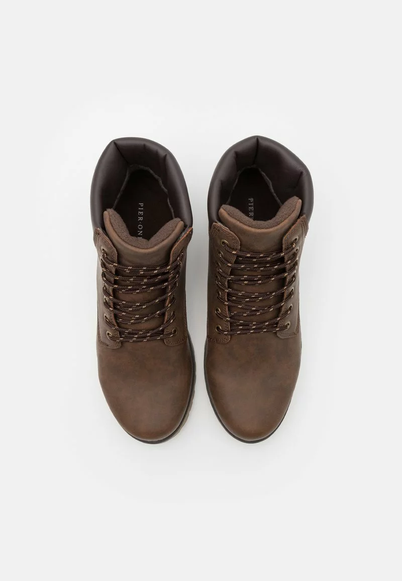 Pier One Uomo Stivaletti Stringati - Dark Brown - immagine 4