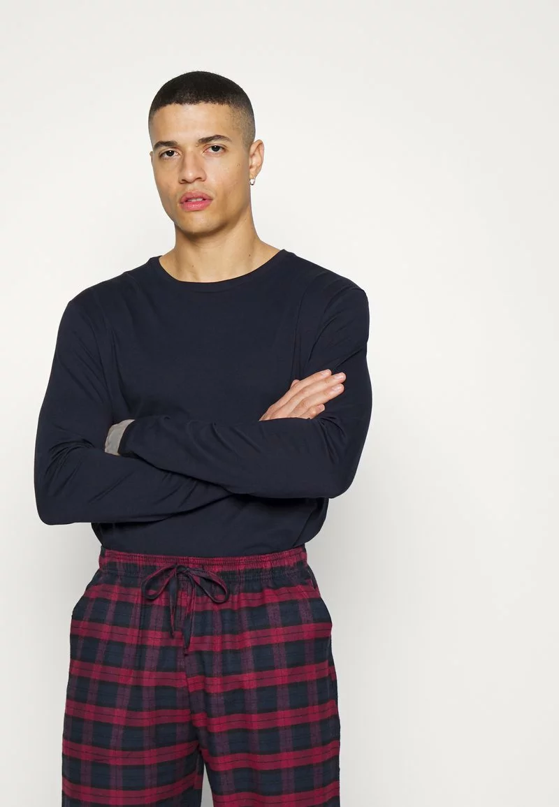 Pier One Uomo Pigiama - Dark Blue/bordeaux - immagine 4