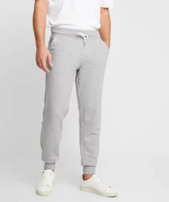 Pier One Uomo Pantaloni Sportivi - Mottled Light Grey