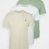 Pier One Unisex BIRDIE - T-shirt Basic - White/off-white/green