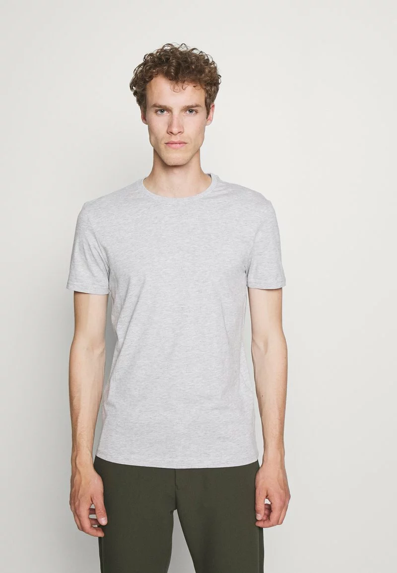 Pier One Uomo 5 PACK - T-shirt Basic - Black/dark Blue - immagine 2