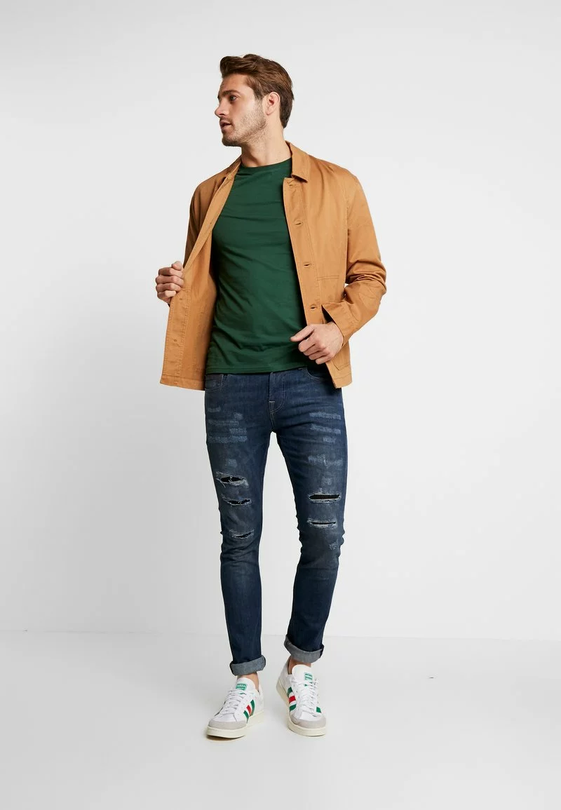 Pier One Uomo T-shirt Con Stampa - Dark Green - immagine 2