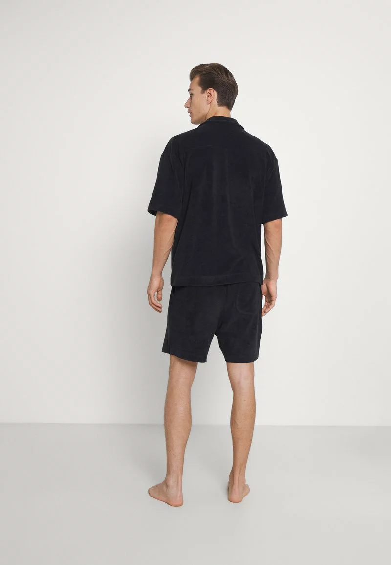 Pier One Uomo TERRY TOWELLING LOUNGE SET - Pigiama - Black - immagine 3