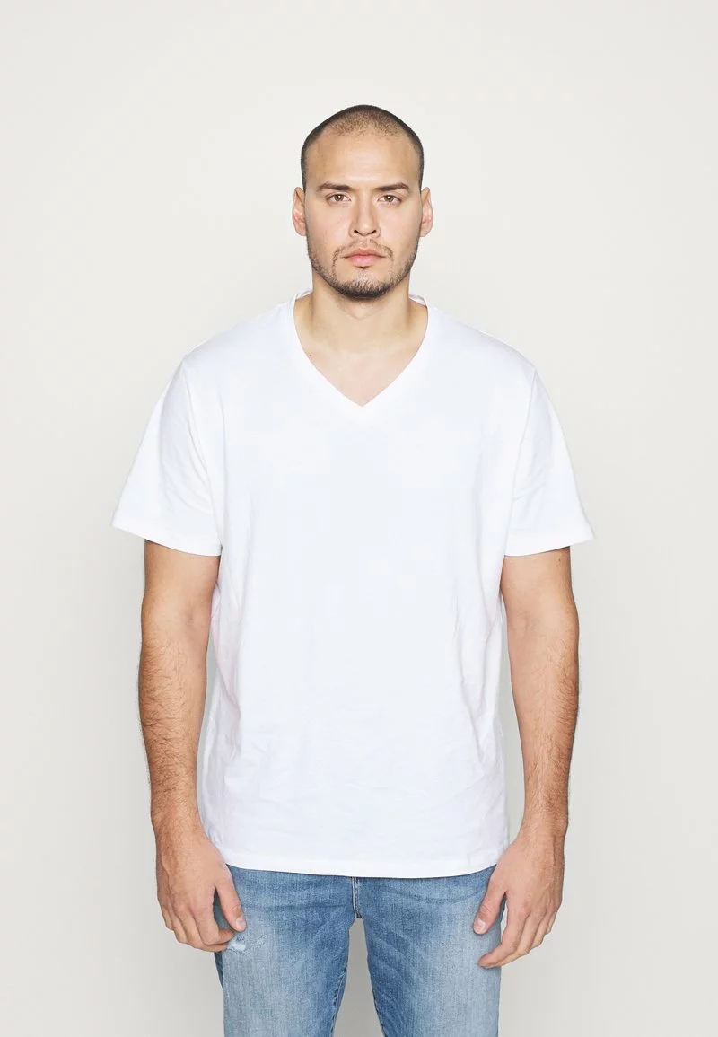 Pier One Uomo 3 PACK - T-shirt Basic - White - immagine 2